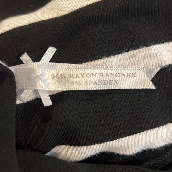 Black and White Striped Maxi Dress - Size M - Picture 9 of 9